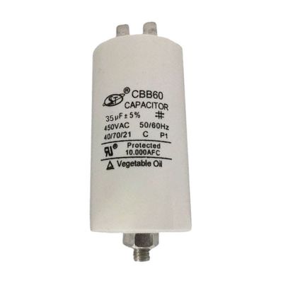 Elektrische runde Verdoppelungklasse C CBB Motor-Kondensator-30-100Uf für Waschmaschinen-Motor