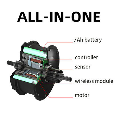 AC-Bürstenloser Gleichstrommotor 100W-500W Drehmoment-Sensing Klappfahrradknotenmotor